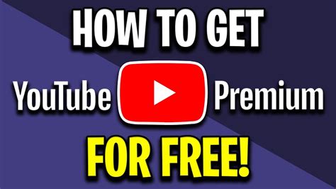 how to get youtube music premium for free